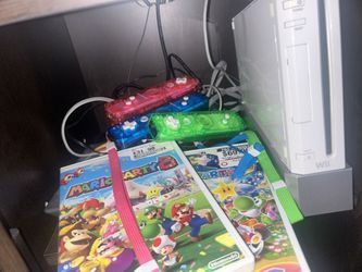 Wii station + 3 remotes, and mario party 9 (not 8!!)