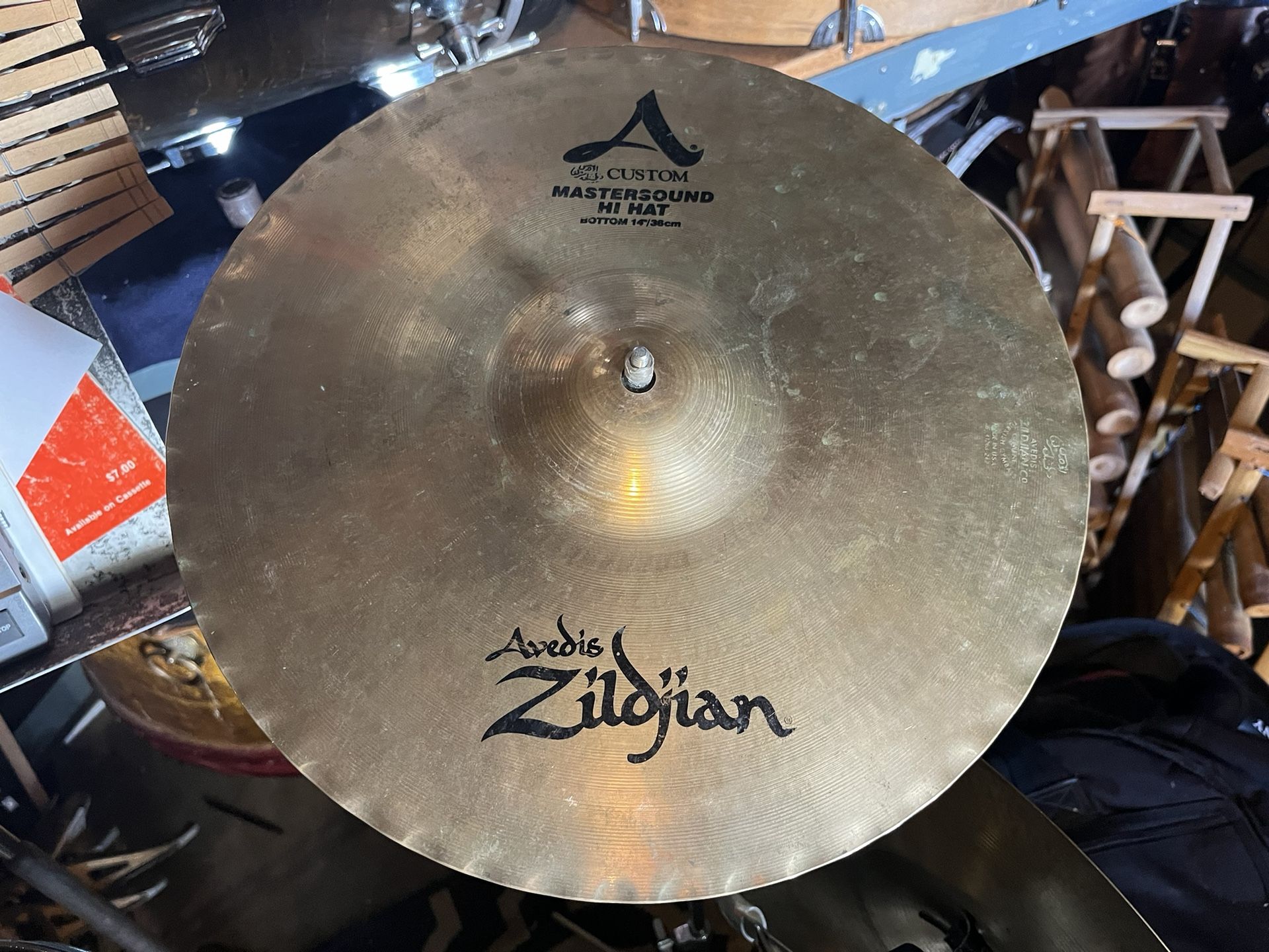 14" zildjian mastersound hihat bottom