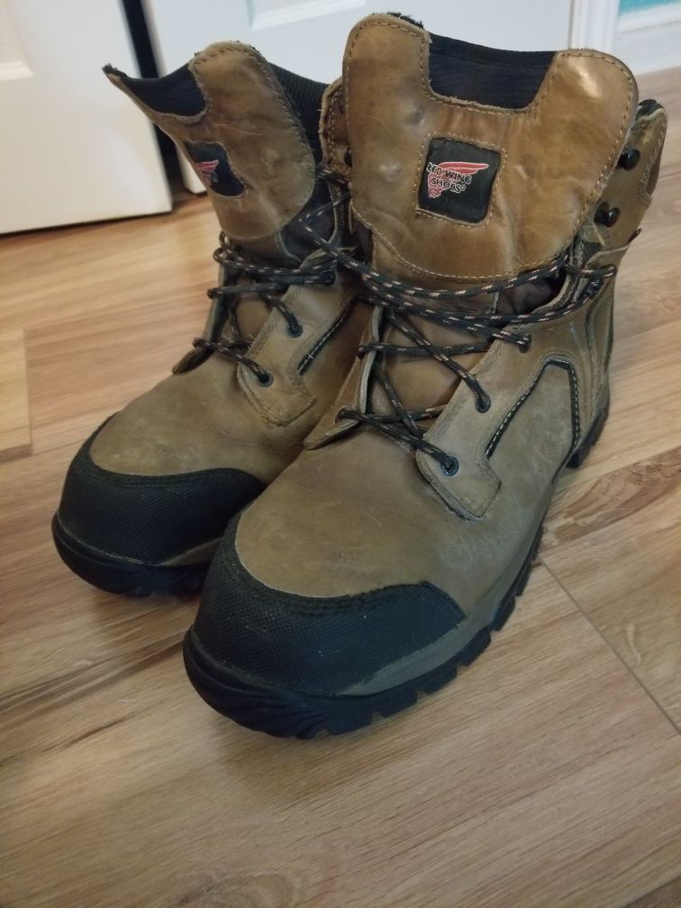 Red wing steel toe boots