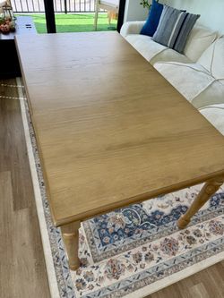 Solid Wood Charlton Home Ashwell Dining Table with Extendable Leaf