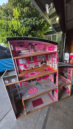 Two Giant Barbie Houses