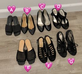 Black Shoes Size 8 $20 each Or $125 Bundle Price