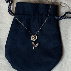 Enchanted Disney Belle 10K Rose Gold Pendant 