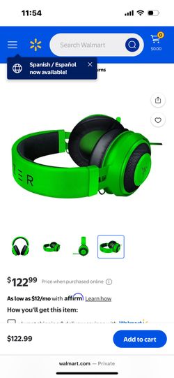 Gaming Headphones. Razer Kraken (Green) Gaming Headphones With Mic   PlayStation.  Xbox. 