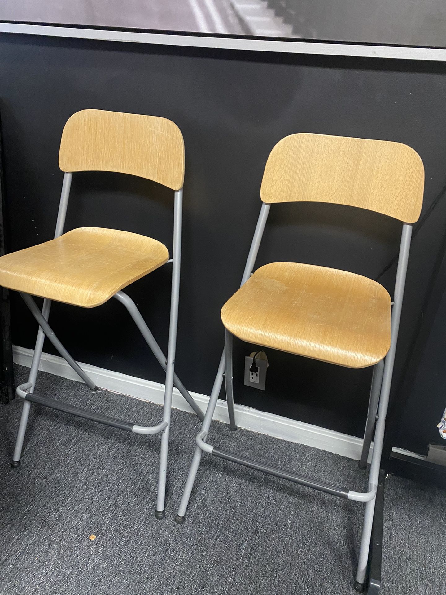 Foldable Chair Bar Stools 2