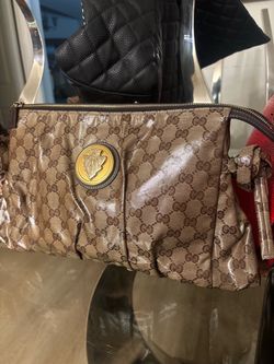 Gucci GG gold Canvas Clutch Bag