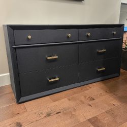 Black And Gold Dresser 