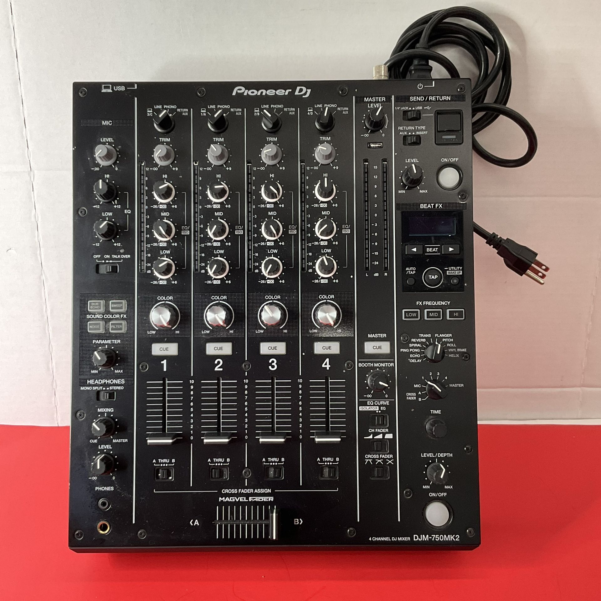 Pioneer 4-Channel Performance DJ Mixer w/Effects (DJM-750MK2)