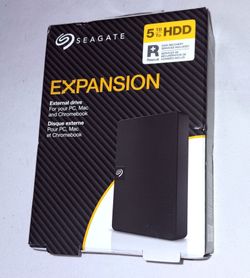 Seagate 5TB Expansion Portable External USB 3.0 Memory Hard Drive With Data Recovery