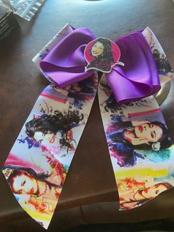 Selena Quintanilla Purple Grosgrain Hair Bow