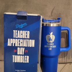 Brand New 2024 L.A.  Dodgers Teachers Appreciation Day Tumbler Cup 