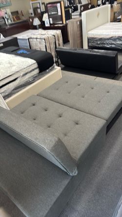 Armless loveseat bed