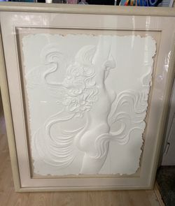 Framed Artwork Female Silhouette