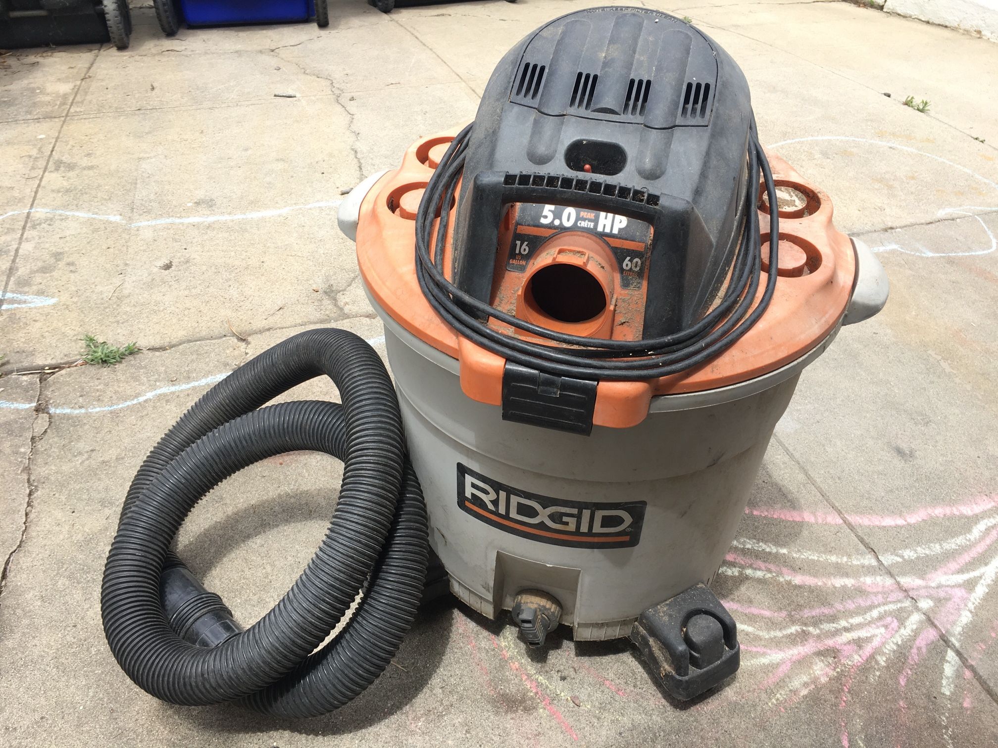 Ridgid Shop Vac 5hp 16 Gallon