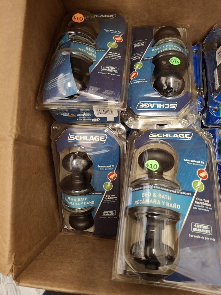 Door Knob Lock Sets Take All At $5 Each