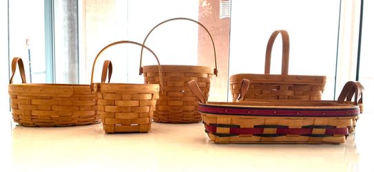 Longaberger Maple Wood Baskets