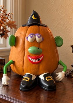 Cute Potato Head Halloween Pumpkin
