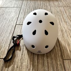 Triple Eight Dual-Certified Helmet – White Matte