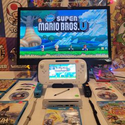 Nintendo Wii U Console 8GB White Super Mario Maker Smash Bros