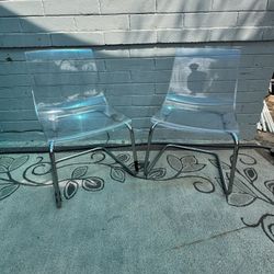 IKEA TOBIAS Clear Chairs