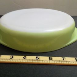Lime Green Vintage Pyrex Round Cake Pan