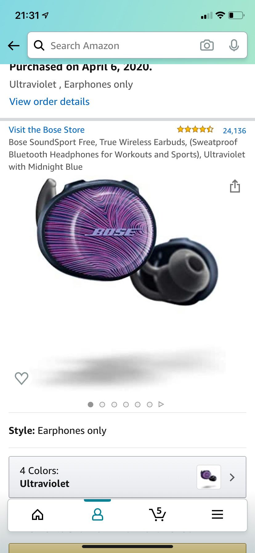 Bose head phones