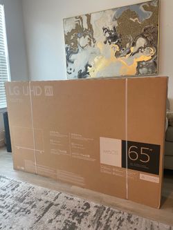 Brand new LG 65” 4K UHD Smart TV (UT70 Series).