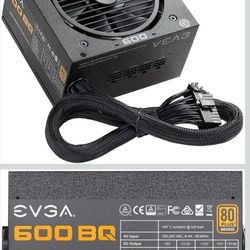 EVGA 110-BQ-0600-K1 600 BQ, 80+ Bronze 600W, Semi Modular, FDB Fan,