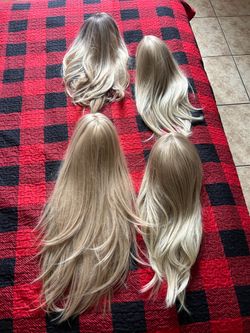 Wigs hair extensions 50 each good condition