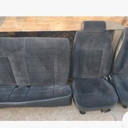 Ford Mustang  Black Cloth Front Seats and Rear Seat
