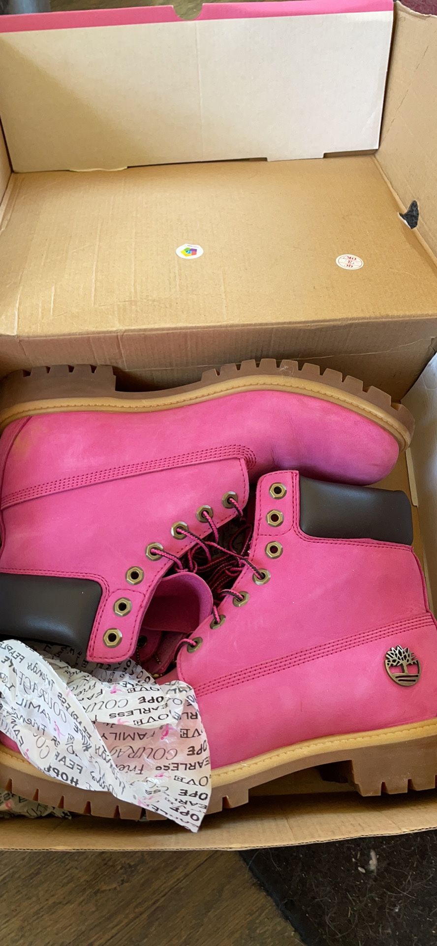 Pink Breast Cancer Timberlands