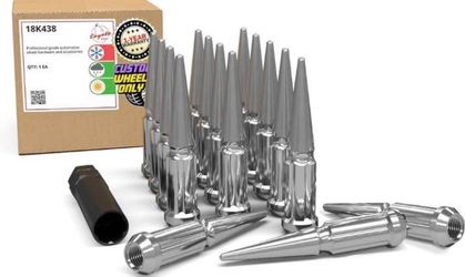 Spiked lug nuts for quad