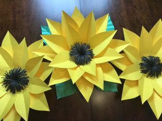 Paper flower decoration, backdrops, balloons garland