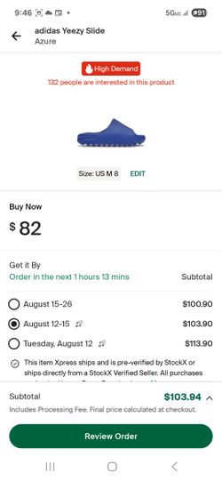 YEZZY SLIDE AZURE