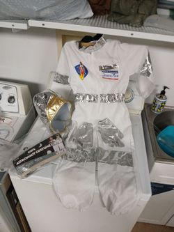 Kids Astronaut Costume with Helmet and Gloves