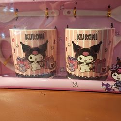 Hello Kitty Friend coffee cups with 2 spoons