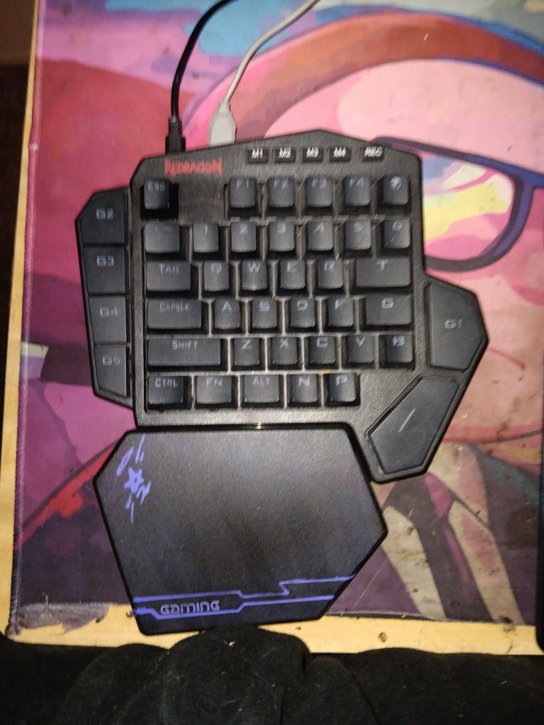 RedDragon 30% One Handed Led Keyboard