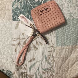 Pink Jessica Simpson Wallet With 2 Compartments 