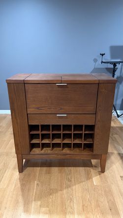 Crate and Barrel Bar Cabinet