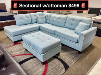 Brand new Sectional with Ottoman