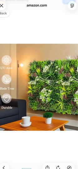 Artificial Ivy Privacy Fence Panels, 20"×20" 8P Grass Wall UV-Anti, Faux Greenery Backdrop, Boxwood Ivy Hedge, Fake Leaves Privacy Screen, Indoor Outd
