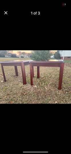 Enhance Your Space - Transform Any Corner - Luxe Cherry Wood End Tables