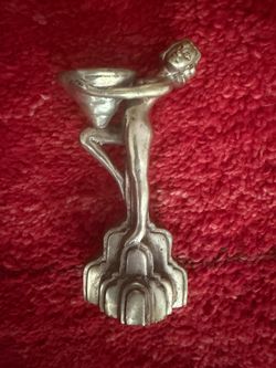 Cast Metal Deco Statue Naked Woman