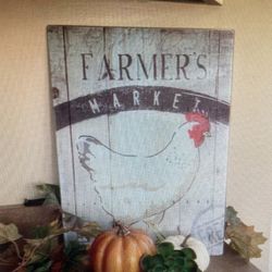 Cute Farmhouse Cutting Glass Board