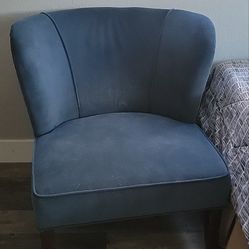 Set Of 2 Blue Chairs