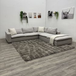 Living Spaces Utopia Sectional Cloud Couch - Free Delivery 