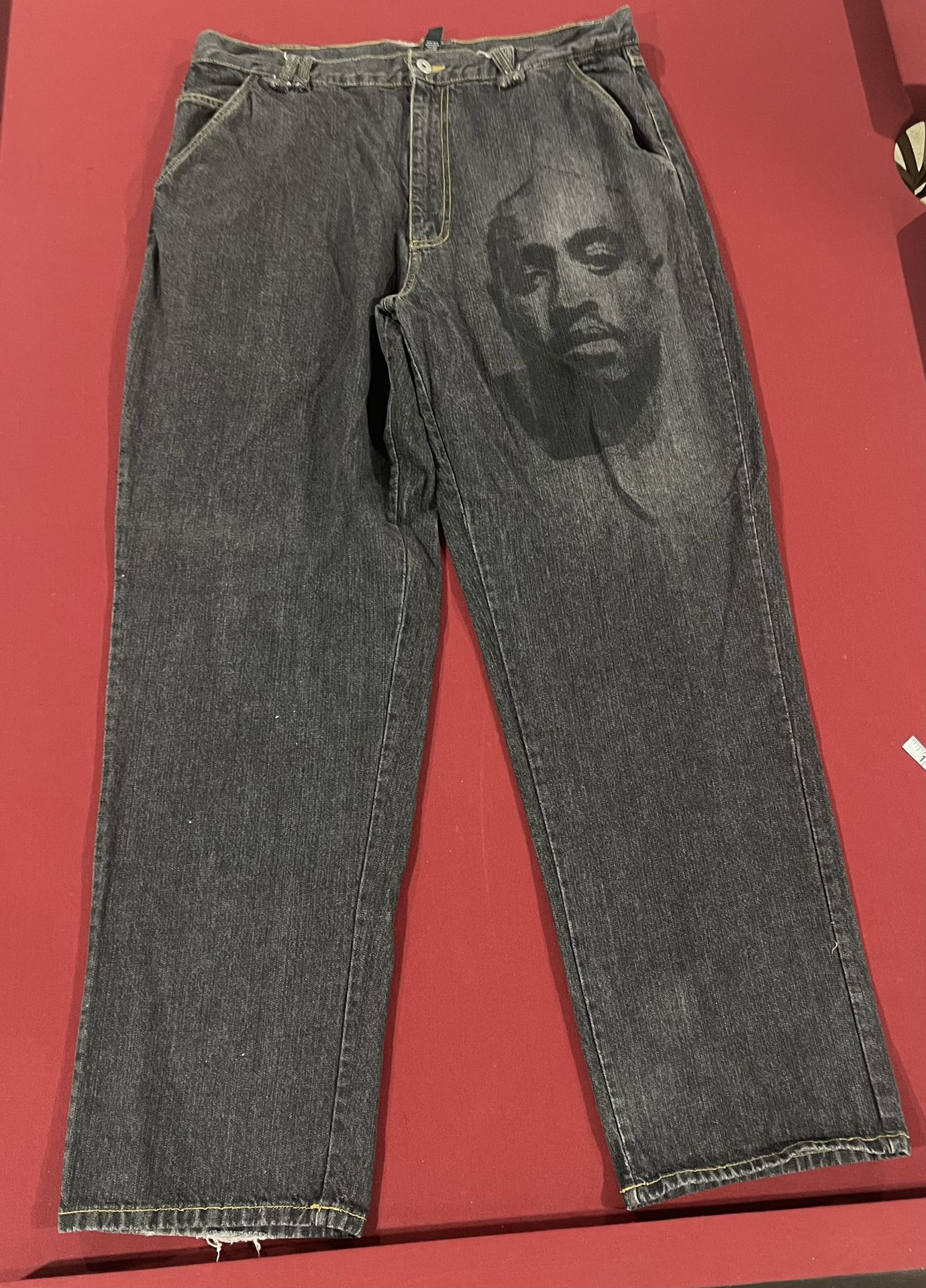 Makaveli Branded Jeans has Tupac Picture on  Mens Size W 40/ L 34