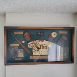 Vintage Wooden Glass Baseball Display Case 'RARE'