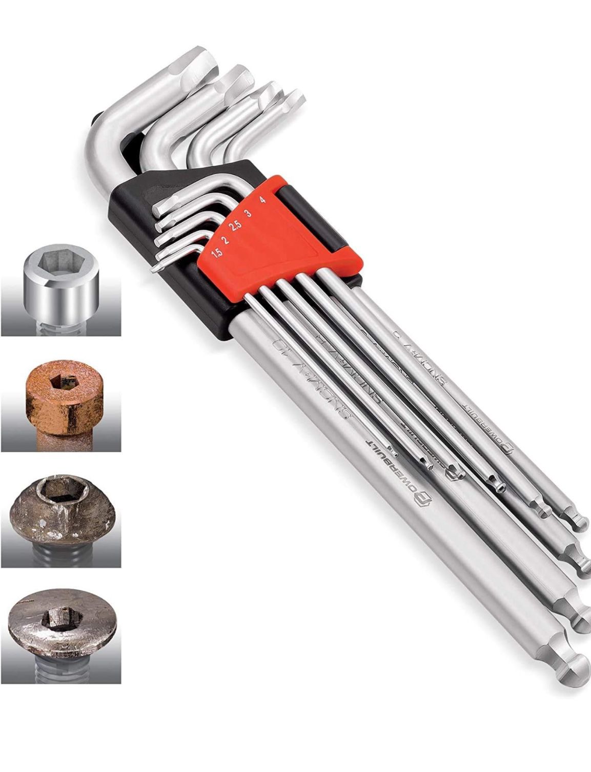 Powerbuilt Zion Metric Hex Key Wrench Set #240095
