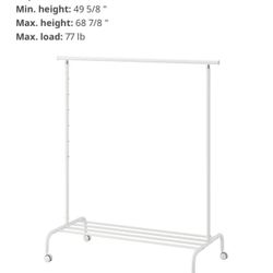 Rolling Rack For Clothes And Shoes